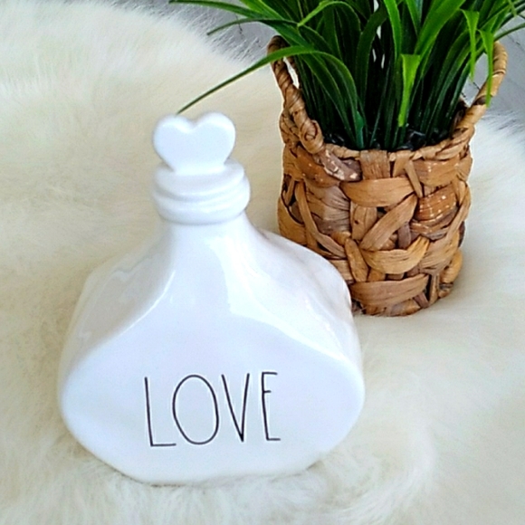 Rae Dunn ceramic Love jar